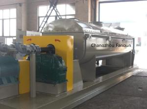 China Steam Foodstuff Carbon Black Paddle Dryer 3800*1420mm 4-6RPM factory
