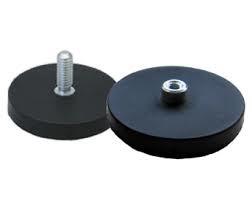 China Dia40mm Rubber Coated Neodymium Pot Magnet With Thread Rod factory
