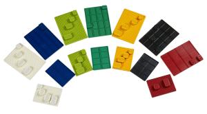 China Colorful Super Mini Solderable Breadboard ABS Plastic Material 25 / 35 / 45 Tie - Points factory