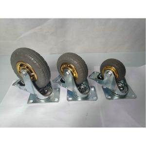China Roller Bearing Heavy Duty Golden Castor with Lock and 100mm/125mm/150mm/200mm Diameter factory