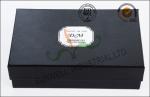 Black Luxurious Leather Belt Corrugated Packaging Boxes Custom Logo Printed
