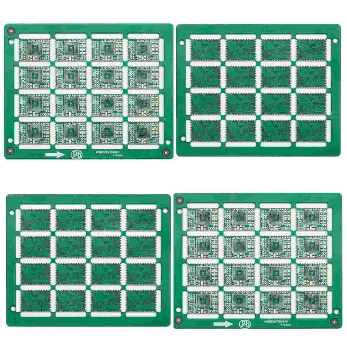 IPC Standard Green Printed Circuit Board 6 Layer Electroless Nickel Immersion Gold