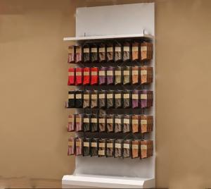 China Flexible Design Sports Display Rack Single Side Wall Display Rack For Stockings factory
