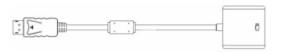 China ATM Spare Parts 009-0031261 DISPLAY PORT TO VGA FEMALE ADAPTER factory