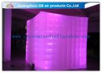 Pink Portable Inflatable Photo Booth Enclosure LED lighting 16 Colors
