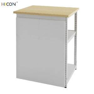 China Useful Floor White Metal Wooden Departmental Store Racks factory