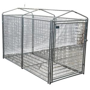 China Galvanized Outdoor Heavy Duty Dog Kennel Large Removable Tray factory