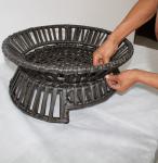 Large Wicker Dog Bed Baskets Woven Rattan Natural Mattress Cat Pet Nest Puppy