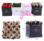 bulk stock natural fresh preserved roses packing in gift box for free shipping
