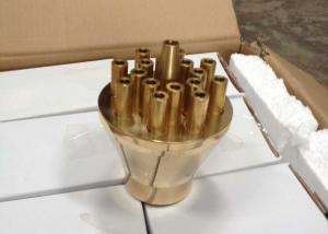 China Brass Concertrating Shooting Fountain Jet Nozzle 55m3/h DN40 factory