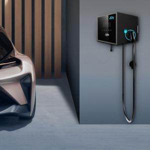 China Ocpp 3phase Wall Mounted Fast EV Charger European Standard 22kw With Pillar factory