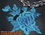 Embroidery Lace Collar Applique Neckline Lace Crochet Flower Motif Patchwork