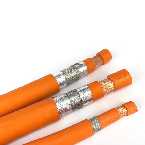 2 Cores Safety Orange Copper Insulated EV Cable for Electric Vehicle Car 110V