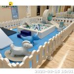 Neutral Color Soft Play Equipement Soft Play Ball Pit With Slide Outdoor Pink