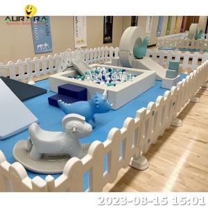 China White Fence Soft Play Outdoor Soft Play Equipment Indoor Small Area For Party Rental factory