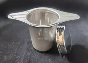 China Custom Logo 304 Stainless Steel Loose Leaf Tea Infuser 7.5cm High With Handles factory