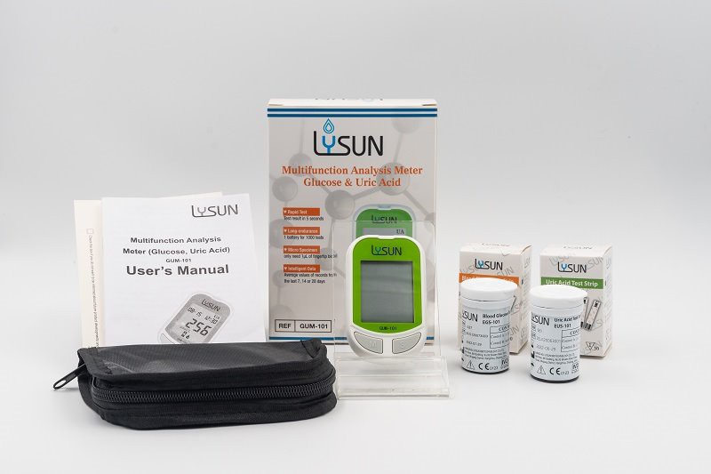 Home Use Multifunction Monitoring System Glucose Uric Acid Analyzer