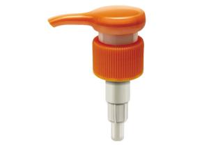 China Orange Plastic Lotion Pump / External Spring Emulsion Pump ISO9001 Approved factory