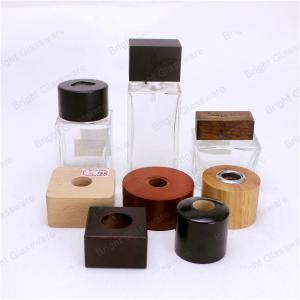 China Wooden Scraw Cap, Wooden lid for diffuser bottle factory