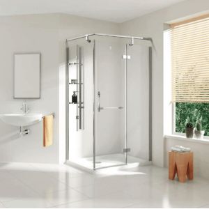 China 900x900mm Bathroom Shower Screens Square Glass Bathroom Enclosure factory