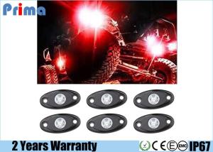 China Red Led Rock Lights Jeep Suv Vehicles Undergrand lights Waterproof IP68 factory
