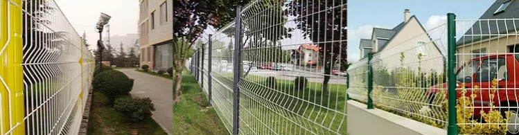 H2.4m 3d Wire Mesh Fence , W2m Galvanized Steel Wire Mesh Fence