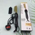 Heat Resistant Styling 80-210 Degrees Flat Iron Heated Hotcombs with Gold Black