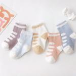 organic cotton Printed Picture Socks Slipproof For Newborn Baby
