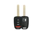 Black Honda Civic Remote Head Key FCC ID MLBHLIK6-1TA 4 Button 433 Mhz Plastic