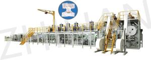 Super Absorbency Full Servo Adult Diapers Making Machine 300m / min