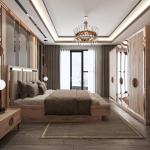 Star Luxury Hotel Furniture Upholstery Wooden Hotel Bedroom Bed ODM OEM