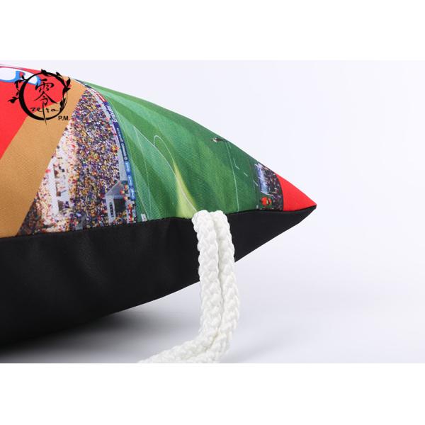 Serbia Country Team Custom Printed Cinch Bags , Recyclable Digital Printed String Gym Bag