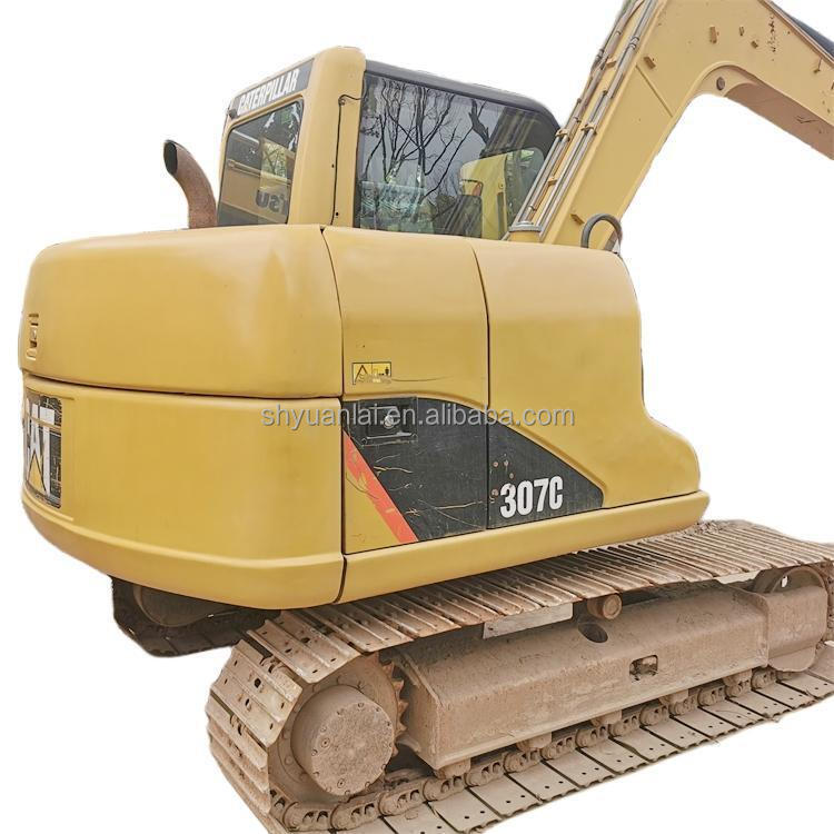 7000 KG Weight and Soft Steel Design CAT307c Excavator with Original Hydraulic Valve