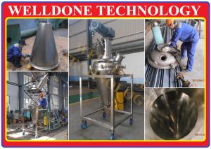 China Conical Continuous Vacuum Dryer , Button Control Chemical Drying Equipment factory