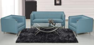 China Modern PU leather China reception office lounge sofa factory