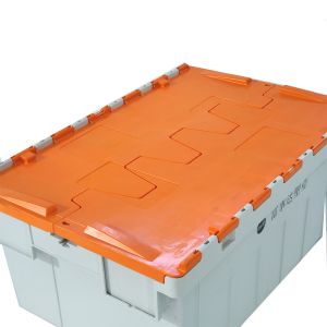 Rectangular Plastic Moving Box Containers with Lid Customized Color Silk