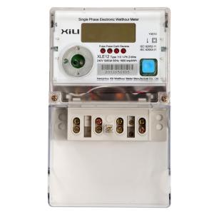 China Multifunction Credit electric energy meter / Polycarbonate kilowatt hour meter AC 230 Volt factory