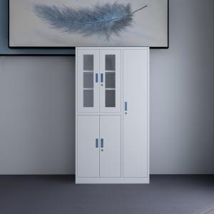 China Glass Door Display Filing Cabinet With Newly Steel Clothes Cabinet factory
