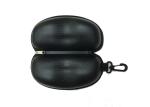 Pure Black Color EVA Glasses Case Waterproof PU Fabric 160*80*60MM