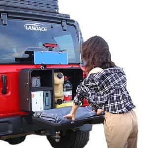 China 2013-2017 Powder Coated Aluminum 4x4 Vehicle Exterior Accessories Storage Box for Wrangler JL/JK factory