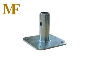 China Swivel Or Fixed Galvanized Pipe Post Universal Steel Scaffold Accessory Base Plate factory