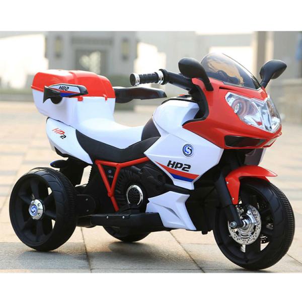 Plastic Kids Electric Battery Operated Three Wheel Ride On Motorcycle for 3-8