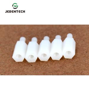 China Customized Lathe Turning Non Metallic Hex Post Fasteners For 3D Printing Device factory