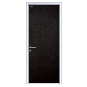 China Aluminum frame Customized Commerical Black Color Office Room Door Factory factory