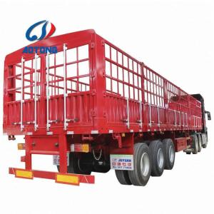 China Truck Trailer 2 Floor Livestock Mini Trailer with Aluminum Livestock Semi Trailer factory