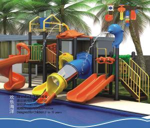 China China Supplier School Children Toy Outdoor Playground Plastic Combined Slide For Kids factory