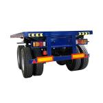 2/3 Unit 13 Ton Axles Flat Bed Semi Trailer for Container or Bulk Cargo