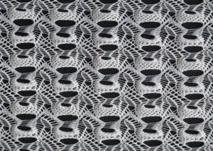 China Hollowed 100% Polyester Lace Fabric , 150cm Width CY-CT8057 factory