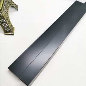 China ASTM Metal Stair Trim Black Tile Edge Trim Sandblasting on sale