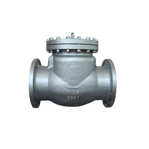 China swing flange check valve cast steel factory